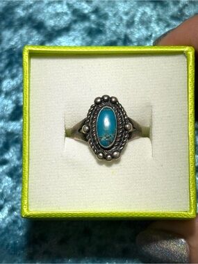 VTG Bell Trading Post Sterling Silver Turquoise Ring